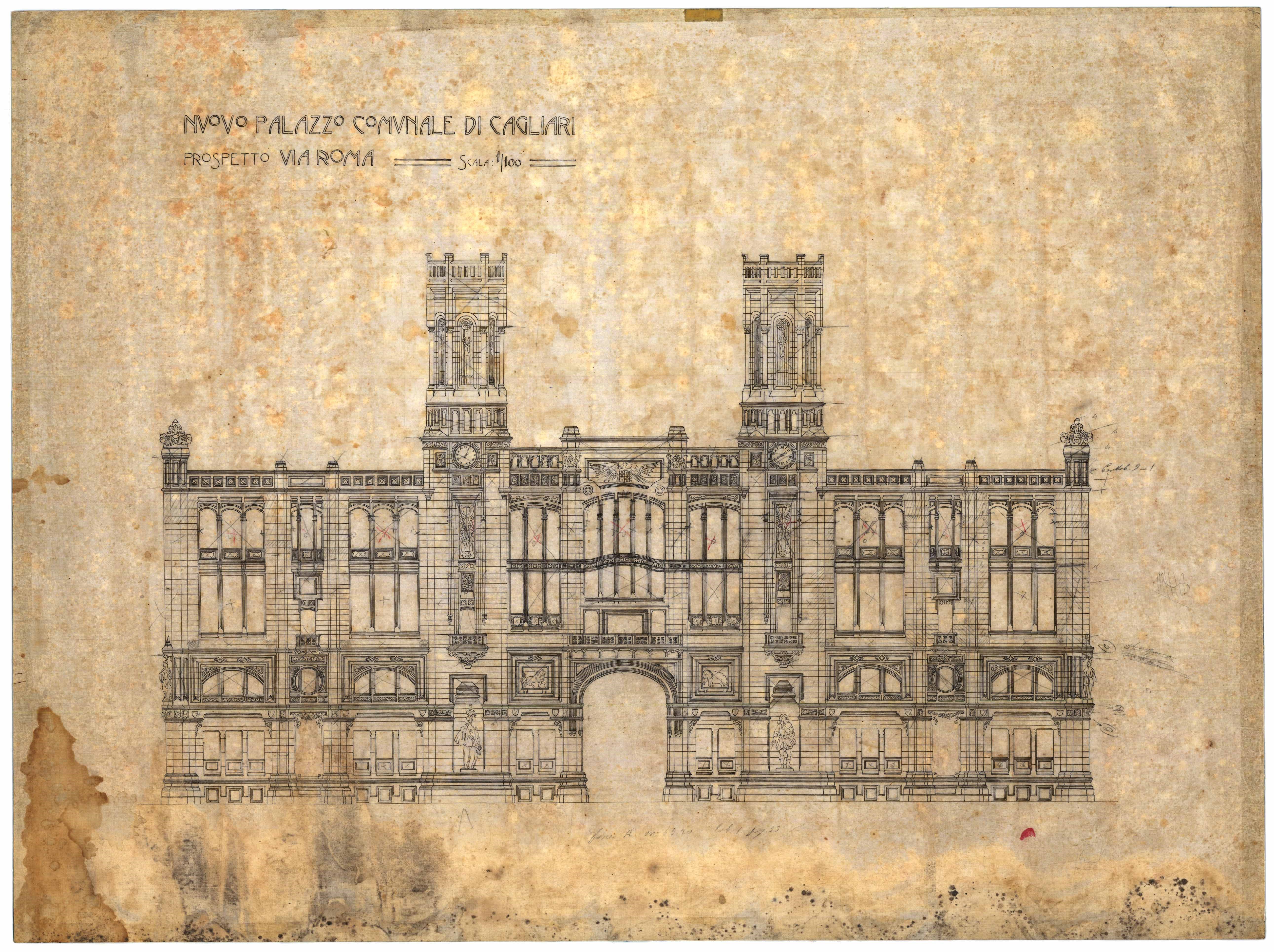 Il municipio di Cagliari: eclettismo e modernità